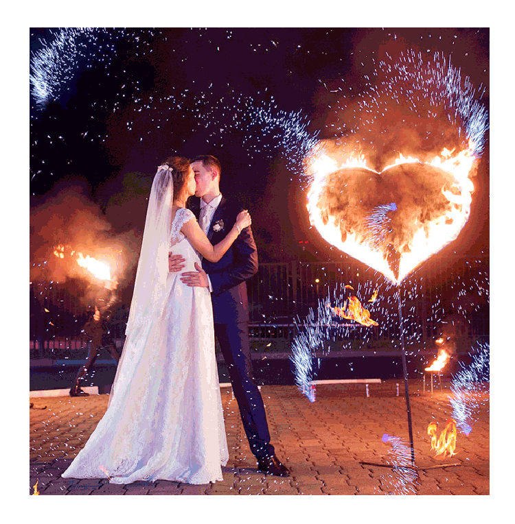 Организация пиротехнического шоу на свадьбу  Тайга | tajga.salutsklad.ru