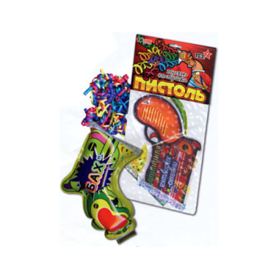 Пистоль Надувная хлопушка купить в Тайге | tajga.salutsklad.ru