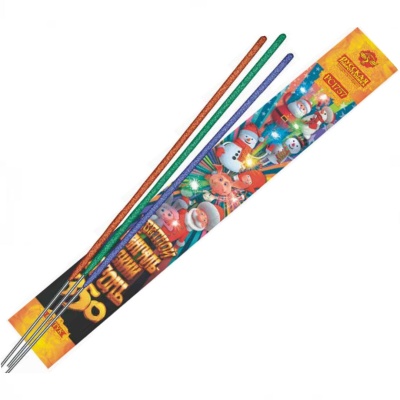 Цветной 350 мм. Бенгальские огни купить в Тайге | tajga.salutsklad.ru