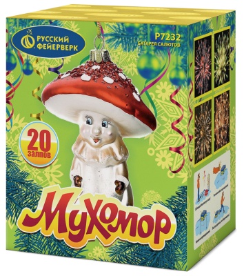 Мухомор Батарея салютов купить в Тайге | tajga.salutsklad.ru