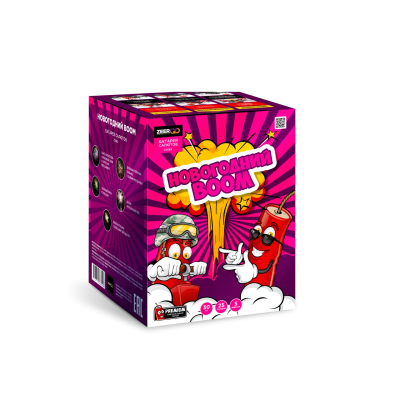 Новогодний BOOM Фейерверк купить в Тайге | tajga.salutsklad.ru